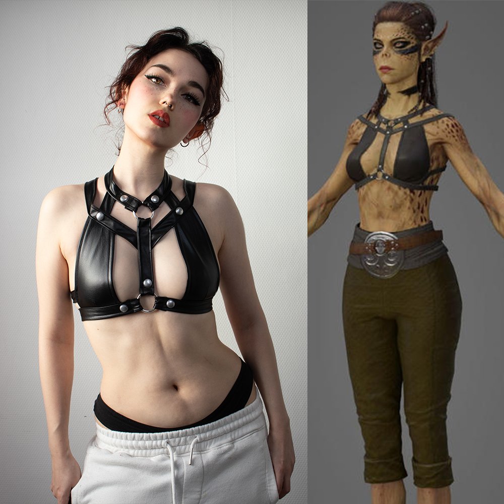 Lae'zel harness is done ✨️
NEXT IS MAKEUP TEST AAAH ! 

#BaldursGate3