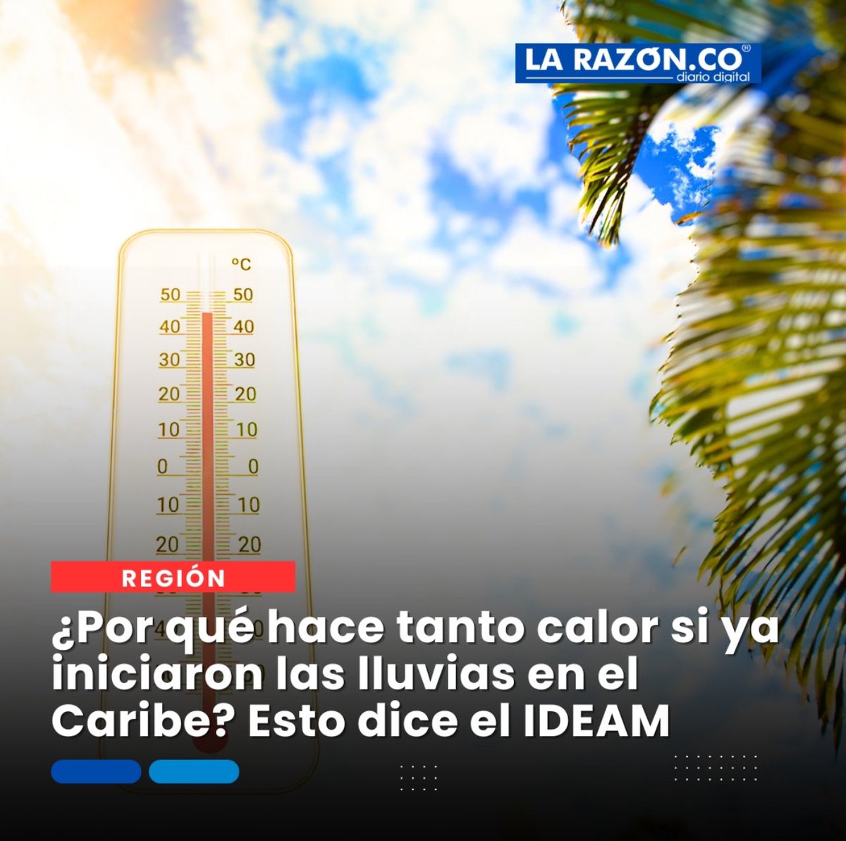 ¿Por qué hace tanto calor si ya iniciaron las lluvias en el Caribe? Esto dice el IDEAM larazon.co/monteria/por-q… vía @LaRazonCo