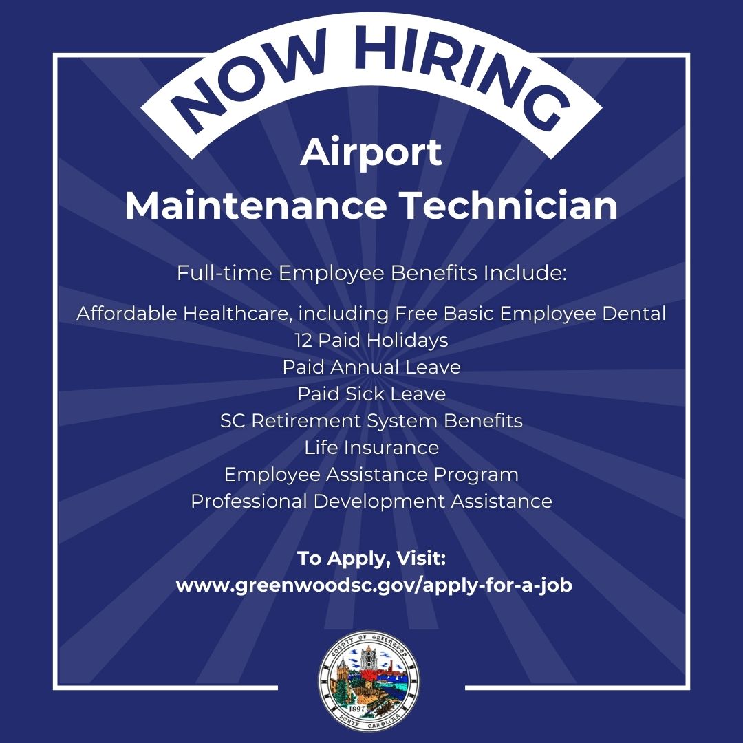 🛠️✈️ Join Our Team as an Airport Maintenance Technician! 🛠️✈️ Are you a hands-on problem solver passionate about keeping things running smoothly? If so, we want you to join our team as an Airport Maintenance Technician! Apply today at bit.ly/3QpwgLW.