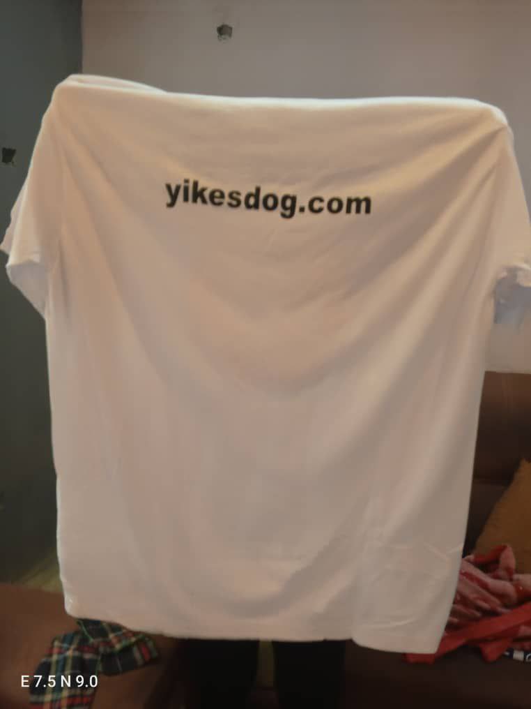 A community member recently sent us his shirt. What are your thoughts on it? $yikes ❤️ #community