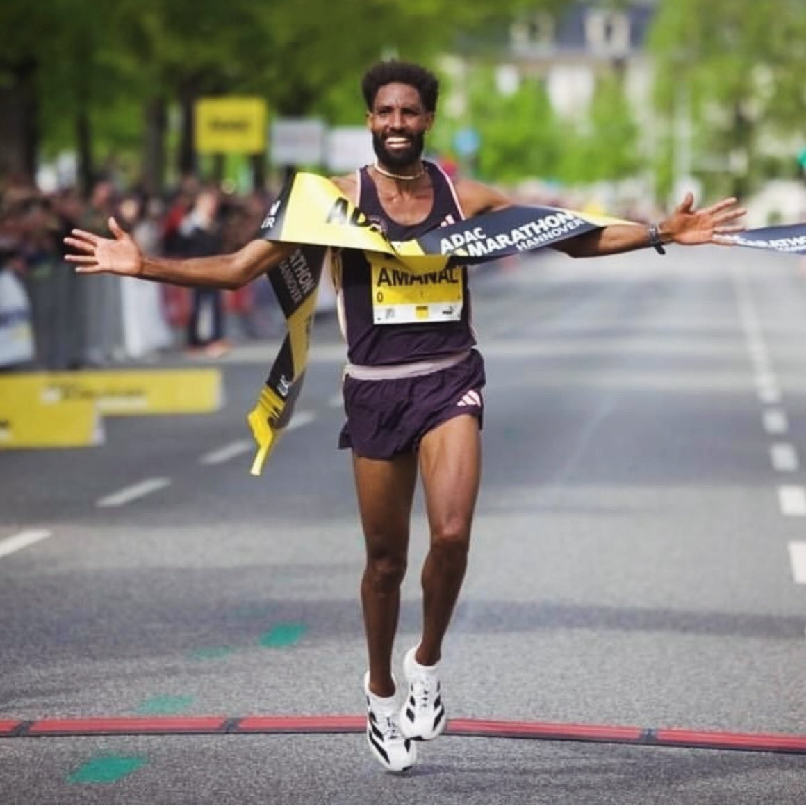 Road Record 🙌🏾.Today, I accomplished my goal that I have been working so hard for these past  3 months. I broke my own Road record, 2:06:05 in @adac_marathon Hanover These past couple of months in Kenya consisted of nothing but training, sleeping, and eating. as always.I  worked