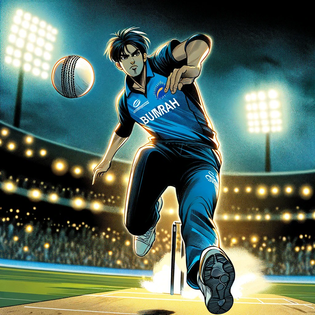 AiArtistNAADAN's tweet photo. Bumrah's over halted CSK's momentum..
DRS in progress.
20TH over being bowled by Mumbai Indians.
#MIvsCSK #Aiart #livecomics #naadancomics #ipl2024 https://t.co/tshkBdCB5k