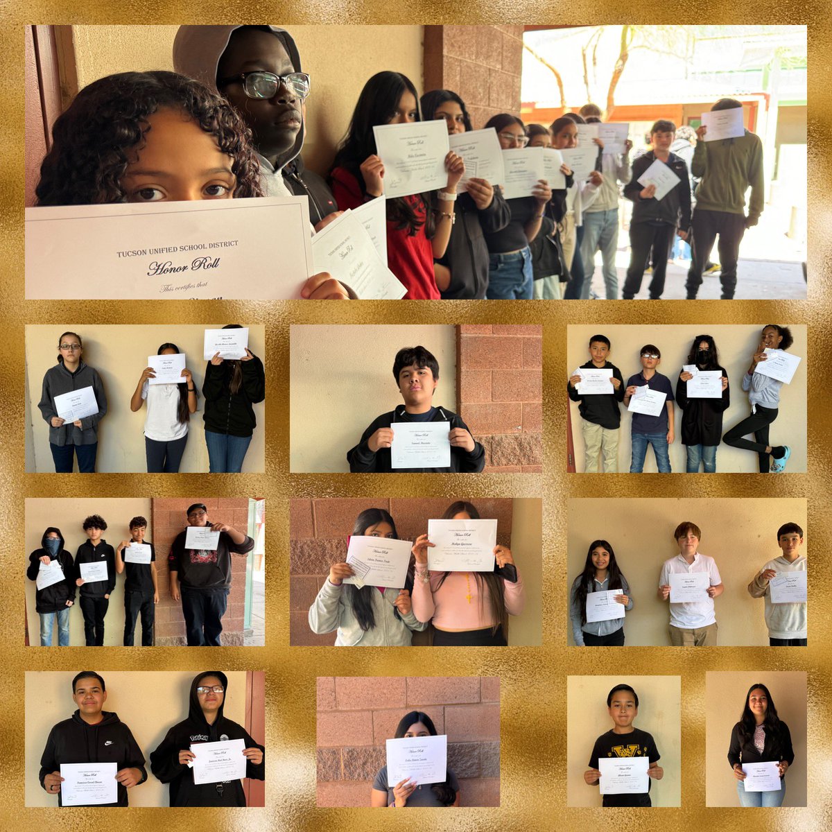 Honor Roll 3rd quarter = 199students. So proud of the academic efforts. Part1 #principalproud #honorroll #excellence #dedication @tucsonunified