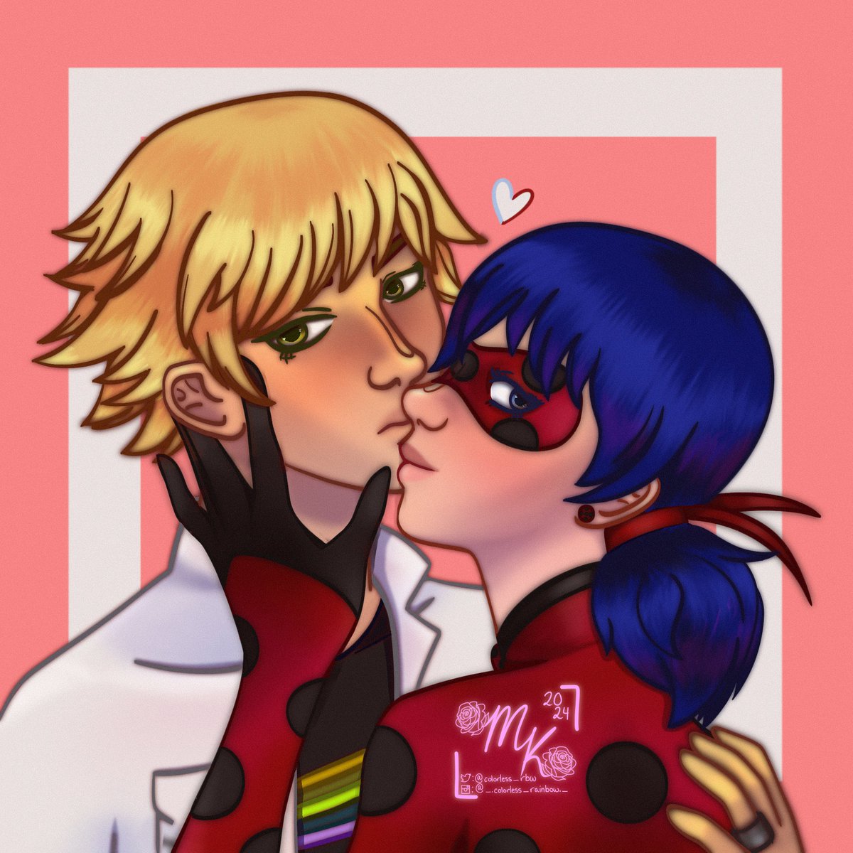 Still Key Frames of this animation #MiraculousLadybug #mlfanart #marinettedupaincheng #adrienagreste