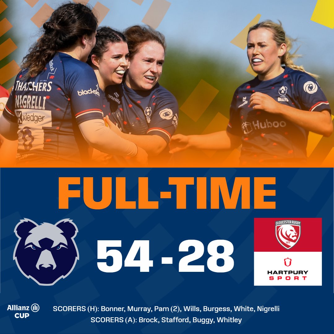 Clinical 🐻 @BristolBearsW go through to the Allianz Cup Final with an eight-try win over @gloshartpury 👏 #PWR | @allianzuknews | #PoweredDifferently