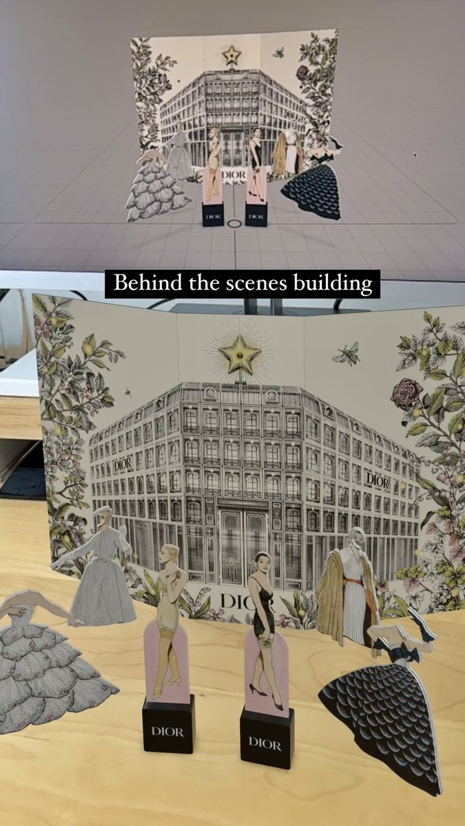 BTS from my latest concept demo for <a href="/Apple/">Apple</a> Vision Pro inspired by @dior and <a href="/AppleTV/">Apple TV</a> + drama The New Look 📺👗

👀 final piece on IG instagram.com/reel/C5undvdsD…

#applevisionpro #ar #spatialcomputing #dior #fashion