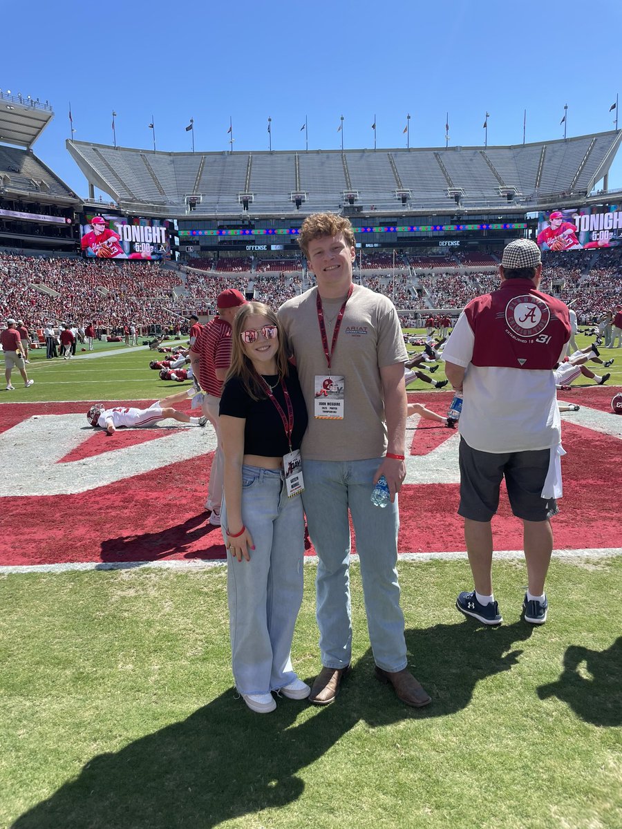 I had a great time yesterday at A Day thank you coach @nunez_jay and @AlabamaFTBL for the great experience!!!⚫️🔴 @trlong02 @kohlskicking @247recruiting @AL7Afootball @recruitwarriors @coachmarkf @tophskickers @kohlshighlights @ross_newton @coach_Radke @Chris_Sailer