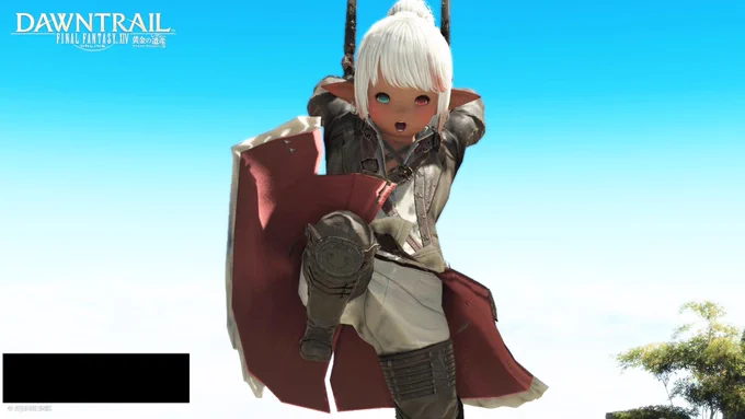 PS5勢の私に、フレちゃんがmy焦げララ風メイクしたSSをサプライズで送ってくれたの〜〜!!ララフェルかわいい!髪サラサラ、おめめキラキラ、プニふわつるつる頬に、愛くるしい鼻の穴ララ装飾のフープピアスの質感から、もう凄い…(明るさだけ少し上げました) 