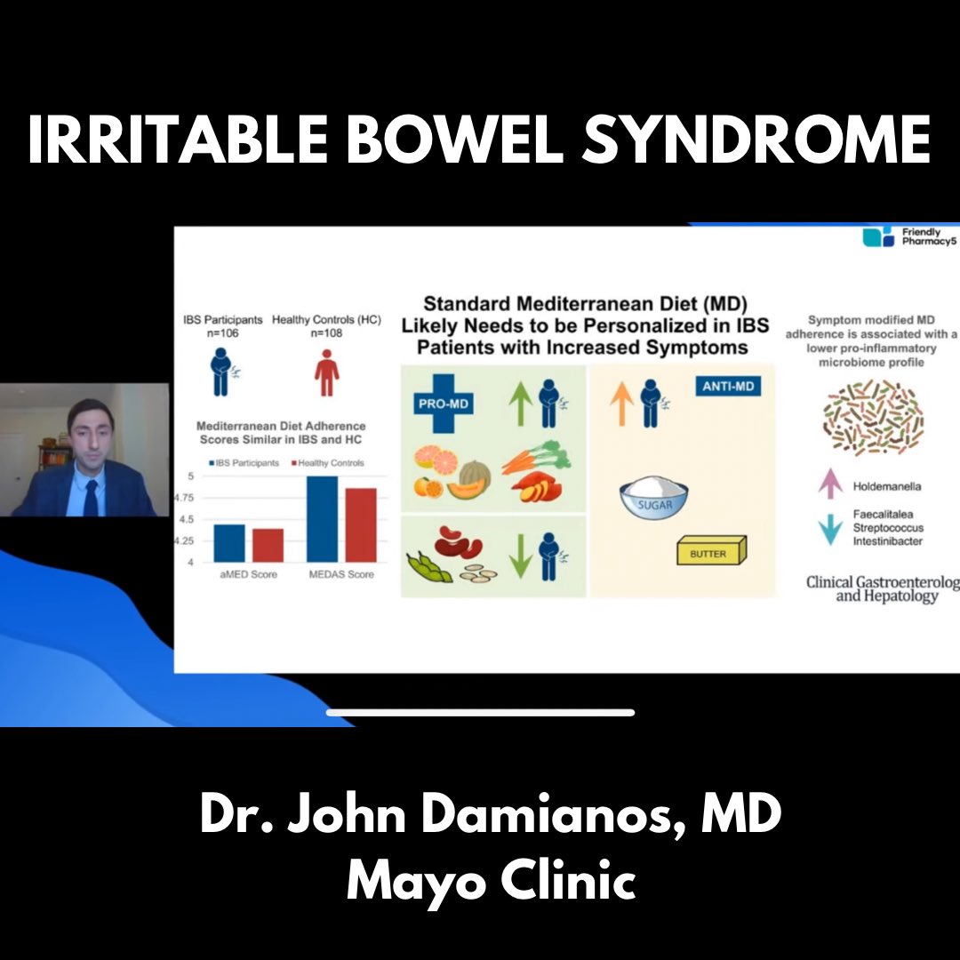 If you didn't get a chance to watch our live session on IBS with Dr. John Damianos from the Mayo Clinic last night, you can still watch it here: youtube.com/live/zfKqh--nn… Incredible insights from @john_damianosMD and a very insightful Q&A with him following his presentation. #ibs