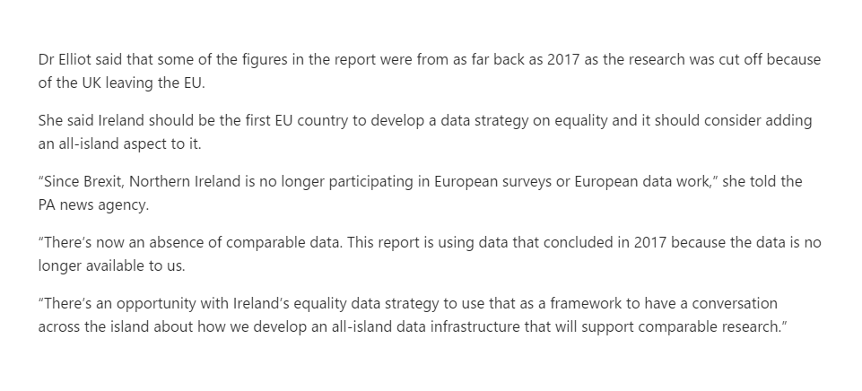 owenboswarva's tweet photo. We're running out of comparable all-island data post-Brexit – academic https://t.co/KW6TorYvgt comments from @iris_elliott of @_IHREC #Brexit #equalitydata #opendata https://t.co/rBtyxkU0f4