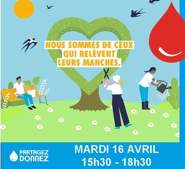 Prochaine collecte de sang le mardi 16 avril 2024 - salle des fêtes de Seyssel dondesang.efs.sante.fr/trouver-une-co… 🩸 Et si au printemps on prenait un peu de son temps pour donner son sang ? Une heure pour sauver 3 vies ! @EFS_dondesang