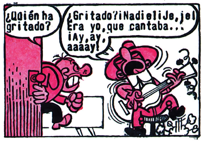 #Mortadelo como un cantaor, cantante de flamenco. #Pulgarcito 1795 27 de septiembre de 1965 @antoniobanderas