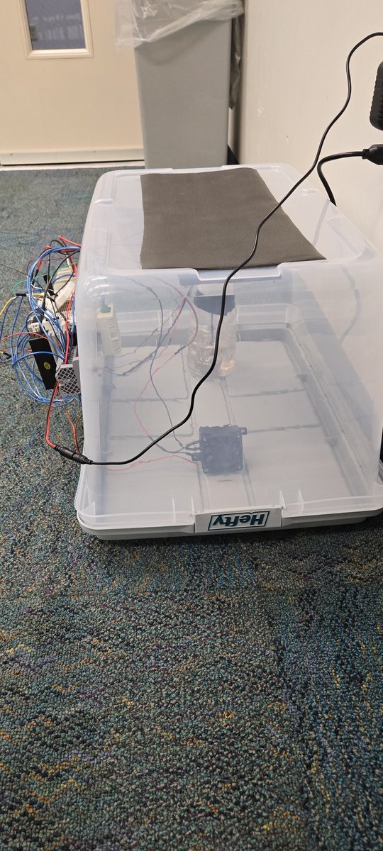 NeuhardScott's tweet photo. In between from 12:30-2:30, students want to demonstrate other Robotics and Automation systems in the electronics wing of the Business and Workforce Development Building off 4th Street. Pictured is a bio dome, with humidity and temperature control. https://t.co/34hLgkCXzN
