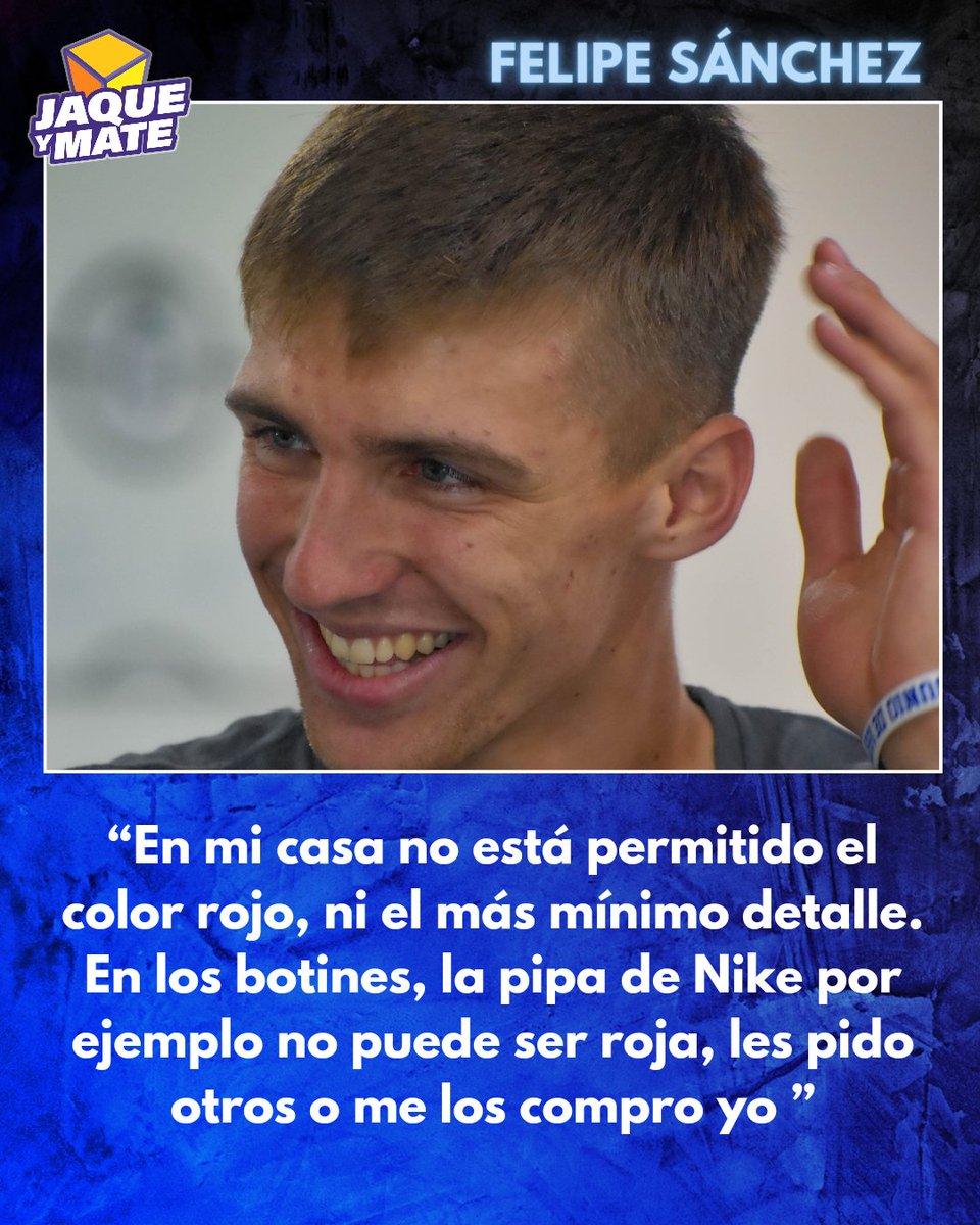 🗣️ <a href="/feli_sanchez22/">Felipe</a> habla sobre la prohibición del color rojo en su vida cotidiana.

#JaqueYMate #GELP #FelipeSanchez