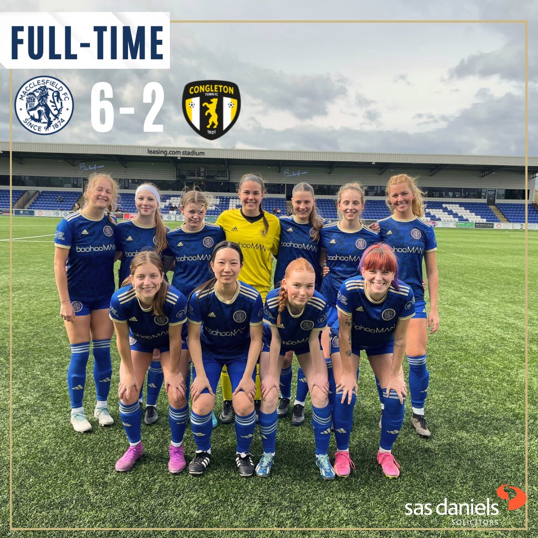 🏆 Finals here we come!! Macclesfield FC Womens First Team are heading to the Challenge Cup Final after they claimed a 6-2 victory over Congleton Town in the semi-final today!!