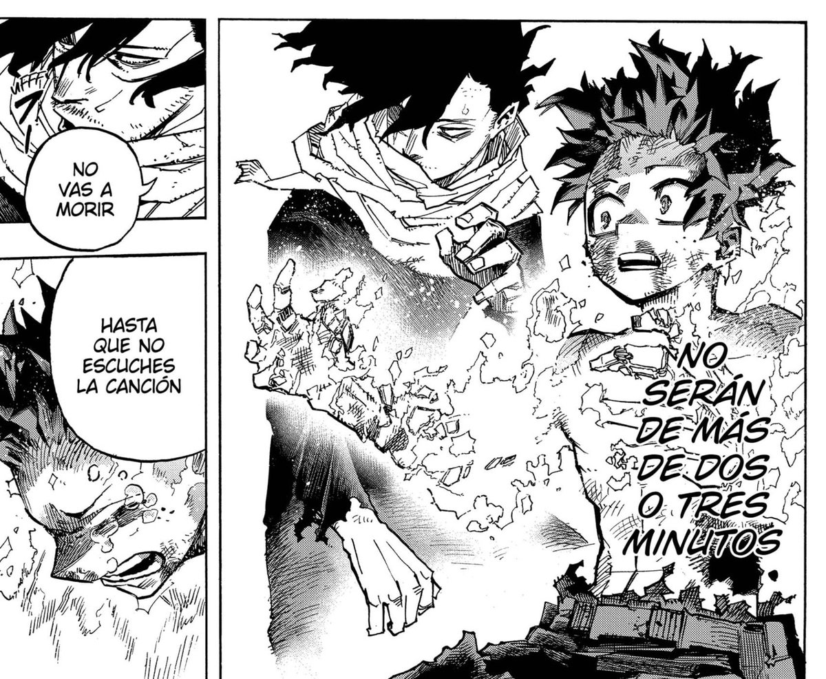 The consequences of his actions gave him his arms back, I know it's too soon but I still love it. All the people he saved, helped him back 😭 I love Deku so much. 
