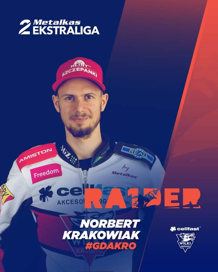 Choć najwięcej punktów dla <a href="/wilkikrosno/">Cellfast Wilki Krosno</a> zdobył Vaclav Milik to rajderem meczu wybrany został <a href="/KrakowiakNorbi/">Norbert Krakowiak</a> 
Gratulujemy ! 👋
#GDAKRO