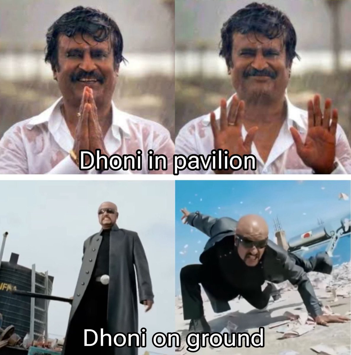 sagarcasm's tweet image. MS Dhoni be like