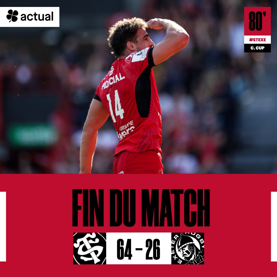 StadeToulousain's tweet photo. C'est terminéééé 🔥😍

#STEXE https://t.co/ifRSSWO9tW
