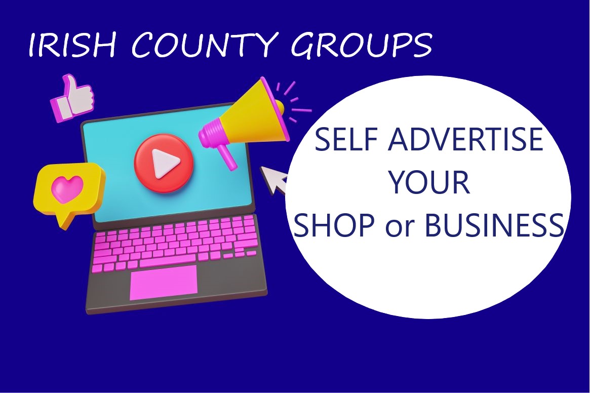 IRISH COUNTY GROUPS

1/ We Provide The Platform
2/ We Provide Your Group
3/ You Advertise Your Shop/Business FREE

Check Out Our Launched #CountyGroups To See What We Mean.

#IrishCountyGroups - #FreeAdvertising - #SelfAdvertising - #IrishGroups - #IrishNetwork