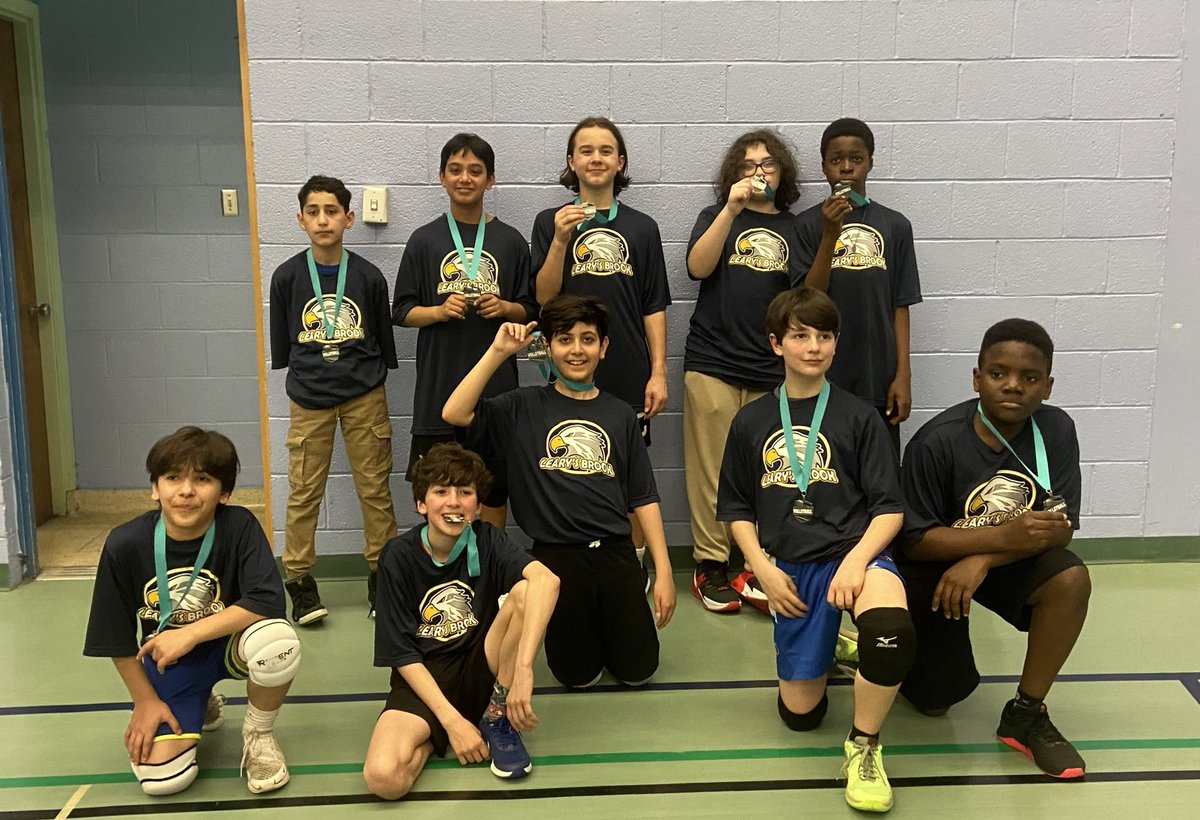HUGE congrats 👏 going out to these ⁦<a href="/learysbrook/">Leary's Brook Jr High</a>⁩ 🦅 Grade 6 🏐 players! A fantastic weekend in their 1st EVER 🏐 tournament supporting Gale Force Club 🏐. Both teams finished in Tier 1️⃣ and the Boys came home with🥈! Couldn’t. Be. More. Proud! ⁦<a href="/SonyaCollett2/">Sonya Collett</a>⁩