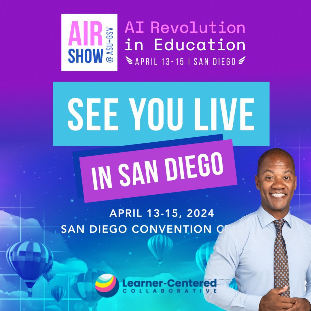 AI anyone? We are presenting at the @asugsvsummit at 3:30 PM. An interactive workshop designed for you to build an AI resource real time that you can use in your school community. Come and check us out. Title: Learner-Centered AI for Educators Location: 16A, Mezzanine, Level 2