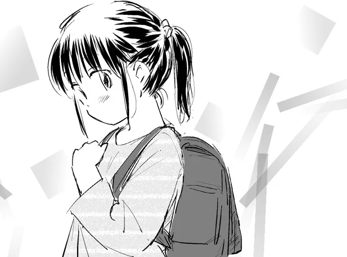 結果的にボツになったコマ。
せっかくなので軽く仕上げて放流します。 