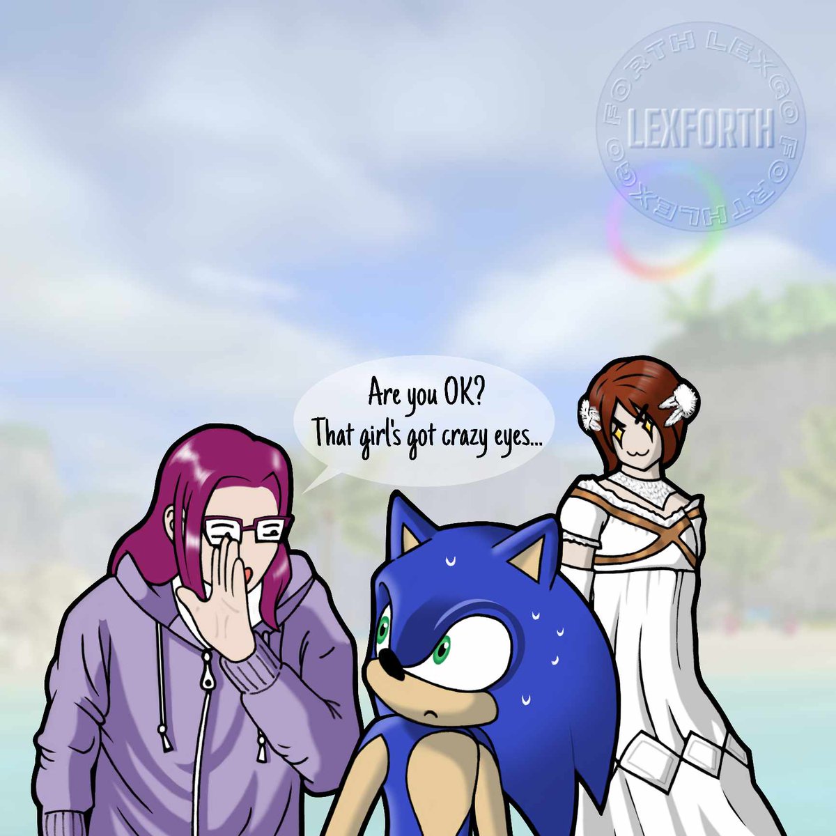 lexforth's tweet image. Going live on Twitch playing the infamous Sonic 06. Artwork generously made by @felflowne

twitch.tv/Lex4th?sr=a