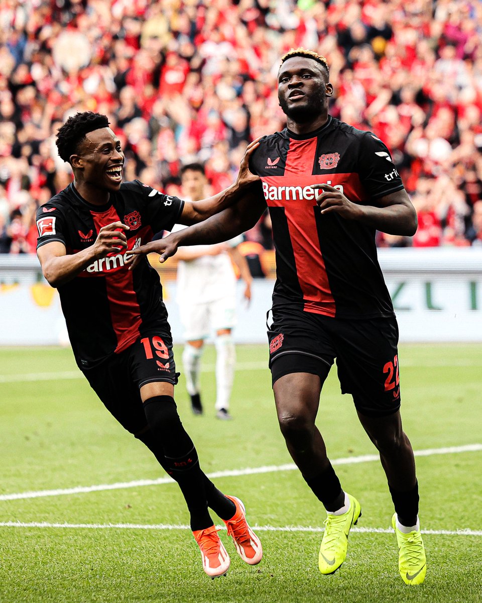 Victor Boniface sets Leverkusen on their way ⌛🏆