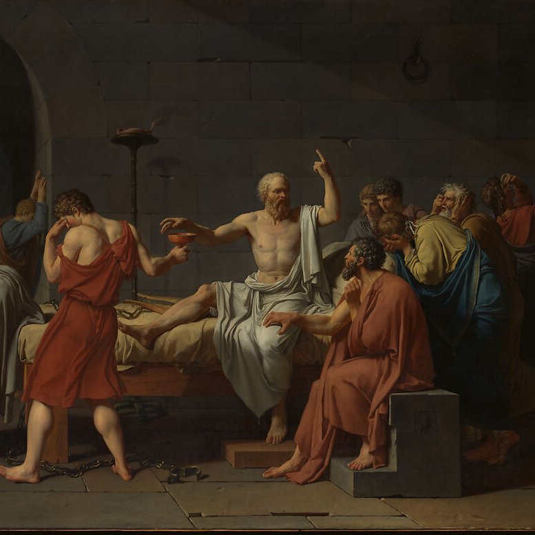 Importantly, the point of the dialogue is not for Socrates to teach his discussion partners what to think, but instead, to demonstrate how to think in the hopes that between them they can answer consequential questions like 'What is justice?' and 'Why should we act morally?”