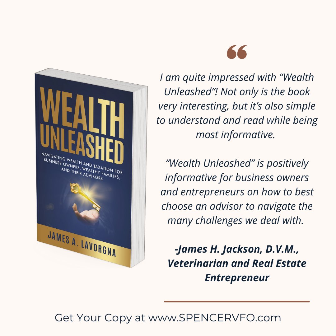 Get your copy today! 

Visit linktr.ee/jlavorgna

#WealthUnleashed #Podcast #PodcastInterview #FinancialServices #TeamBasedModel #ProactivePlanning #HolisticPlanning #TaxSavings