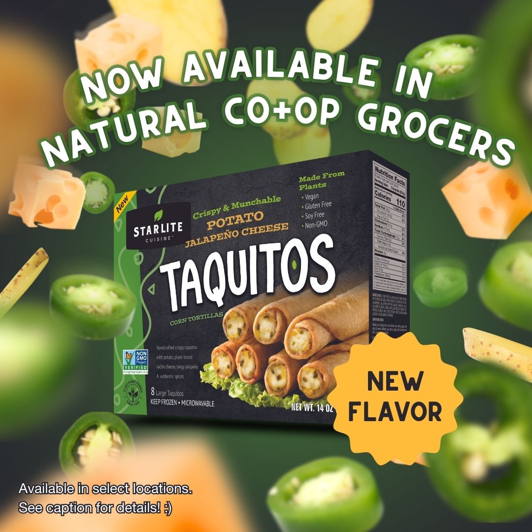 If you guessed POTATO JALAPENO CHEESE taquitos, you would be correct!😍🌱

Now available in select locations!

#plantbased #potatojalapeno #taquitos #veganlifestyle #vegancommunity