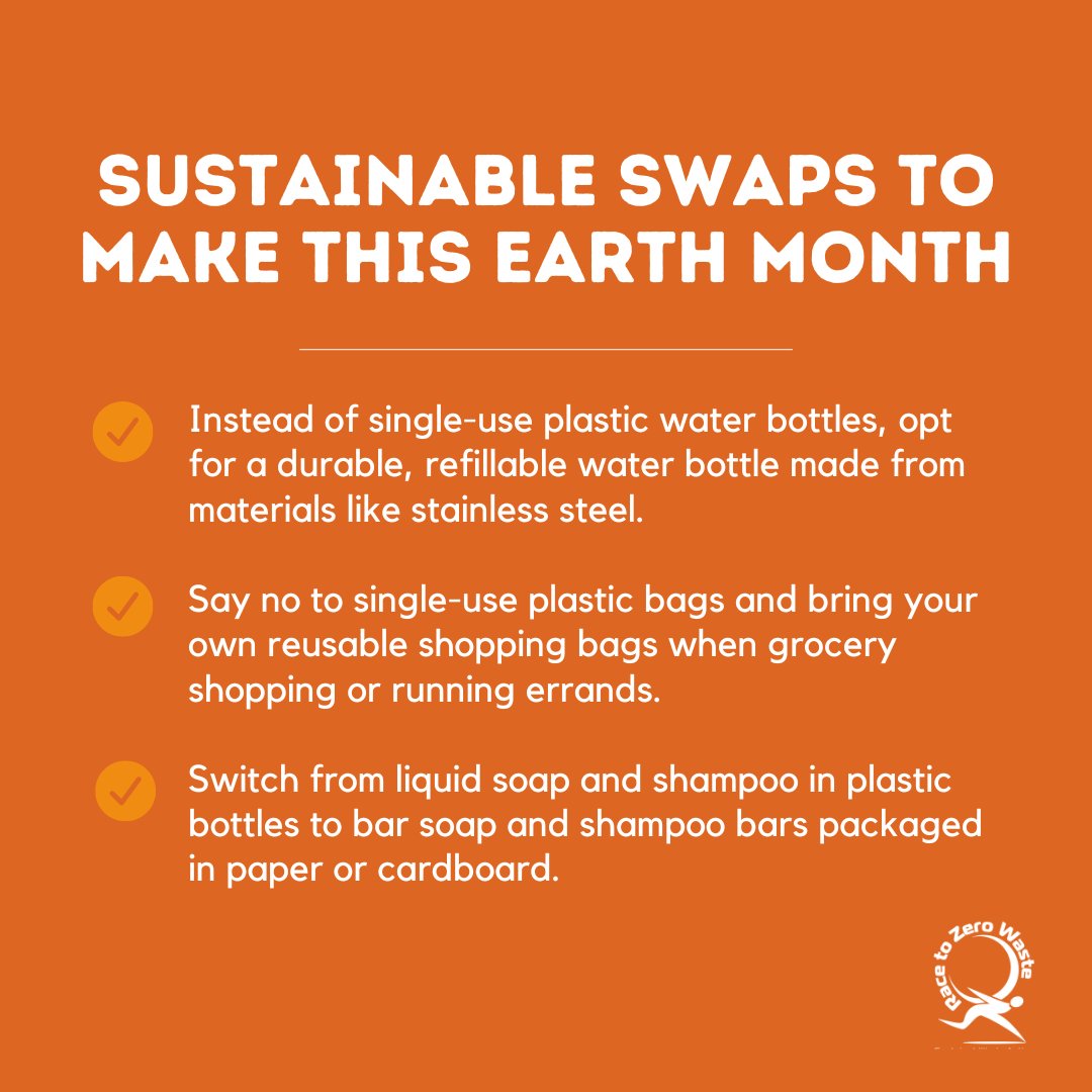 For #EarthMonth, make a change! Some switches are easier than others, so you can choose the challenge level that works for you. Every little bit counts! 

#reducereuserecycle #reuse #reduce #zerowaste #racetozerowaste #refill #saynotoplastic #nosingleuse #plasticfreejuly #rethink