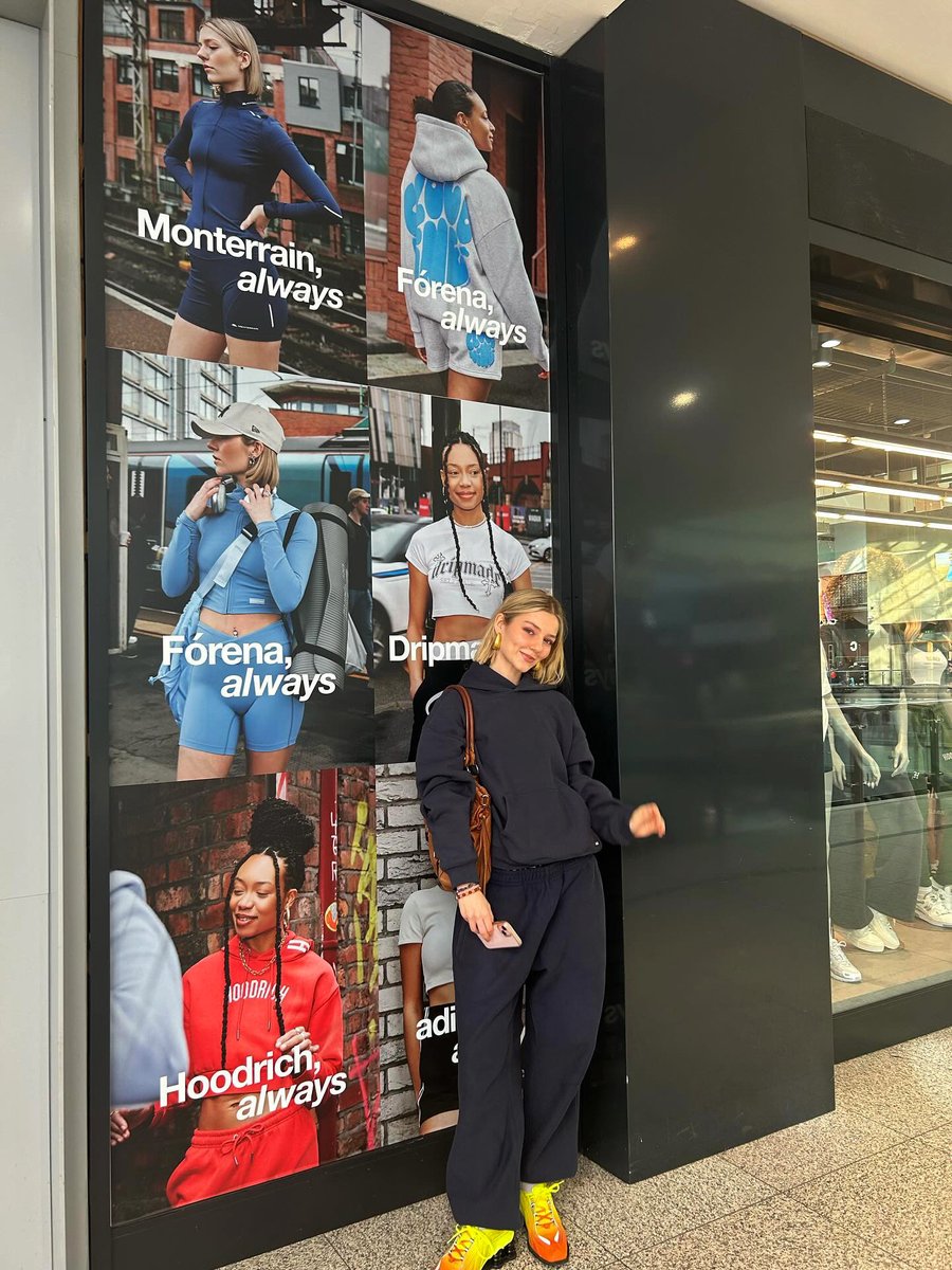 Lucy Sharp spotted in her latest @footasylum campaign at their Manchester Arndale store 📍 bookings: bookings@nemesismodels.co.uk