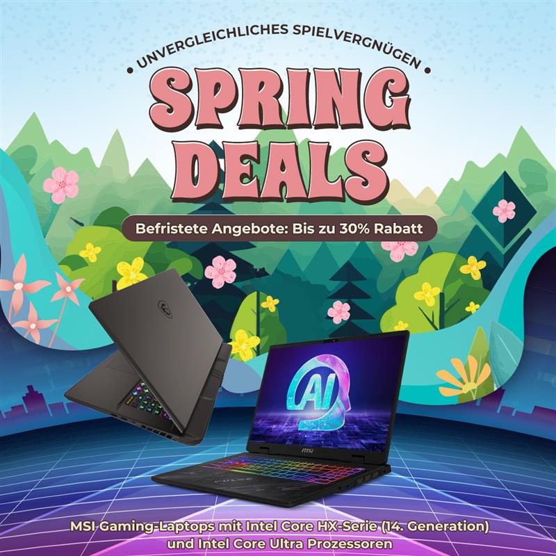 Kennt ihr schon unsere Spring Deals? 🌸 Jetzt saftige Deals ergattern! 👉️ msi.gm/spring-sale-20…