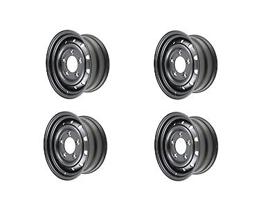 Terrafirma Set of 4 Steel Wolf Style Wheels for Land Rover - Tubeless 16X6.5': Seller: lucky8offroad (99.3% positive feedback)
 Location: US
 Condition: New
 Price: 550.00 USD
 Shipping cost: Free   Buy It Now dlvr.it/T5VGQr #rimset #matteblackwheels #gunmetalwheels