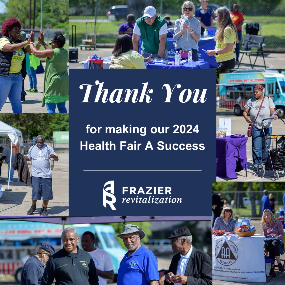 FrazierRevital's tweet photo. What a great turnout yesterday for our Health Fair! So grateful to see so many community members LIVING THEIR BEST HEALTHY LIFE!

#LivingMyBestHealthyLife #Frazier #HealthisWealth #FrazierRevitalization #dosomethinggood #dosomethinggoodinfrazier #SouthDallasFairPark #DallasTexas https://t.co/jwvyNt0kw4