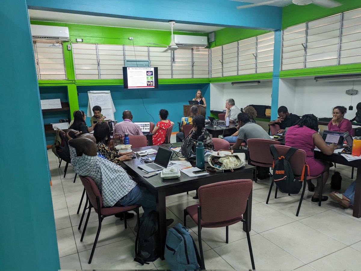 A special thanks to the team from KEW gardens & the IUCN group for carrying out IUCN Red List Assessor Training in Jamaica. 
We have several species in Jamaica & the Caribbean that need to  be assessed & put on the Red List.
@kewgardens @IUCNRedList @IUCN @matthewsamuda #UWIMona