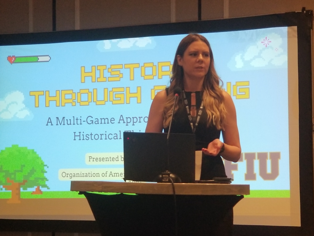 Just back from the @The_OAH conference in NOLA, where I had the privilege of presenting on my History Through Gaming class at the 'Past Forward' panel with @tlecaque, @JoshCCall, and John Riley. Inspired by the collaborative insights into teaching with video games! 🎮#OAH2024