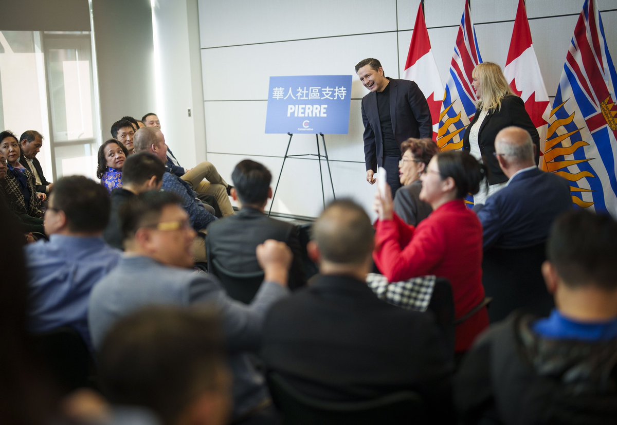 PierrePoilievre's tweet photo. Joined Richmond families to talk about our common sense plan to ban the drugs, stop the crime &amp; offer treatment to bring our loved ones home drug free. https://t.co/we2b1DsLSl