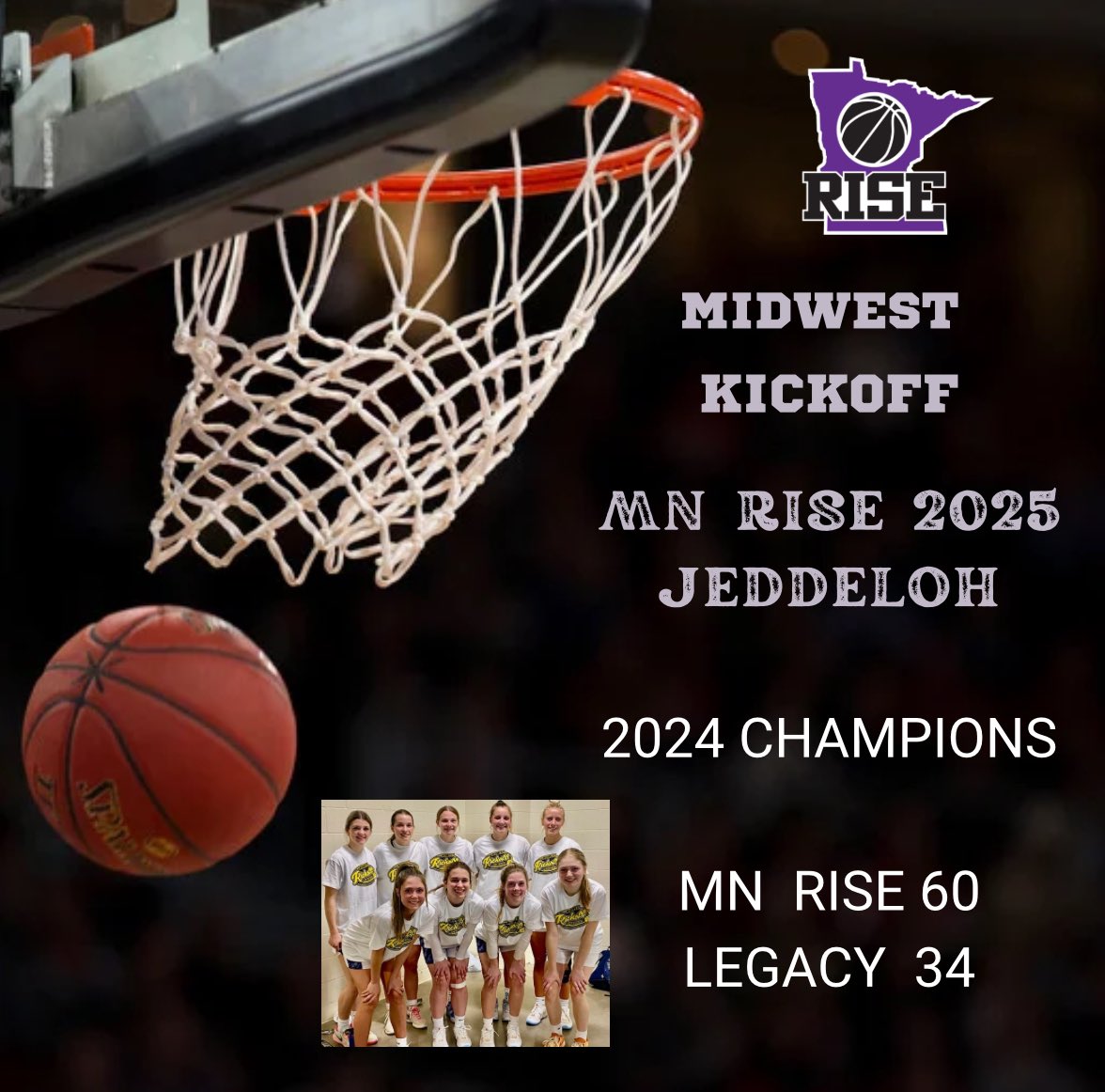 mnrise2025Jedd's tweet photo. Great group, fun kids, play with great effort, more important they are humble, trusting, caring, willing to learn, try new things, don’t complain…. Must have great parents!!   Congratulations MN Rise 2025 https://t.co/DYdvTkYpwI