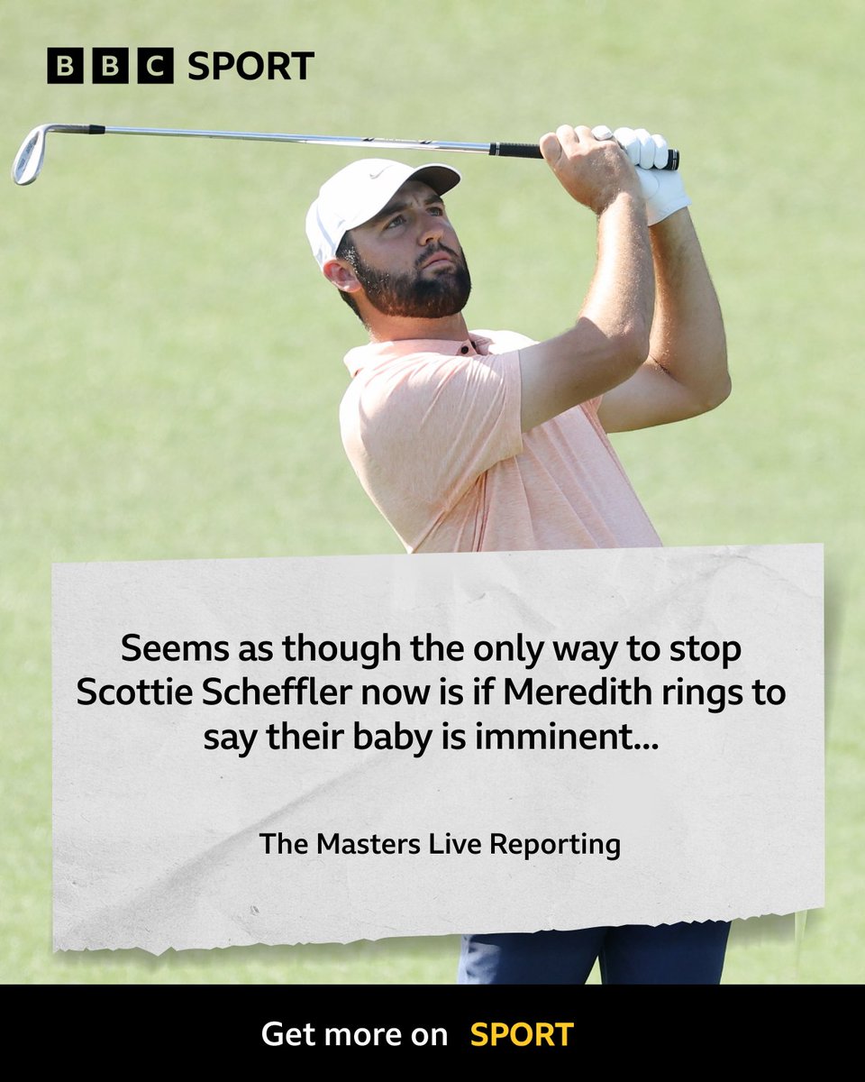 Surely not 👀 

#BBCGolf #TheMasters