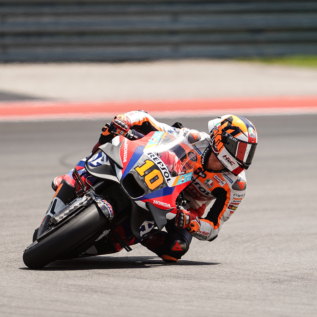 Heads down and back to work! 💪 Luca Marini narrowly misses out on points to cross the line in 16th at COTA. Time to reset and focus on round four, Jerez.🇪🇸 ✊ #MotoGP #Honda #AmericasGP