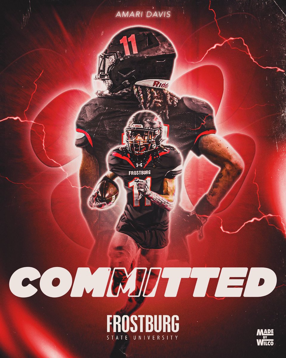 We locked in! Committed to <a href="/FrostburgFB/">Frostburg Football</a> ❤️🖤🫶🏽