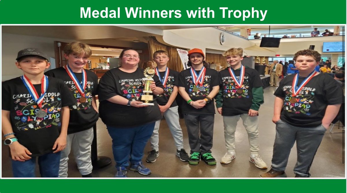 Susie Scanapieco (@susiescanri) on Twitter photo Congratulations to <a href="/CharihoRegional/">Chariho Regional💚</a> Middle School Science Olympiad team, led by Coach Whipple 🎉 So proud of all their achievements!
🥇🥈🥉🥉🏆
#charihoSTEM Congratulations to <a href="/CharihoRegional/">Chariho Regional💚</a> Middle School Science Olympiad team, led by Coach Whipple 🎉 So proud of all their achievements!
🥇🥈🥉🥉🏆
#charihoSTEM