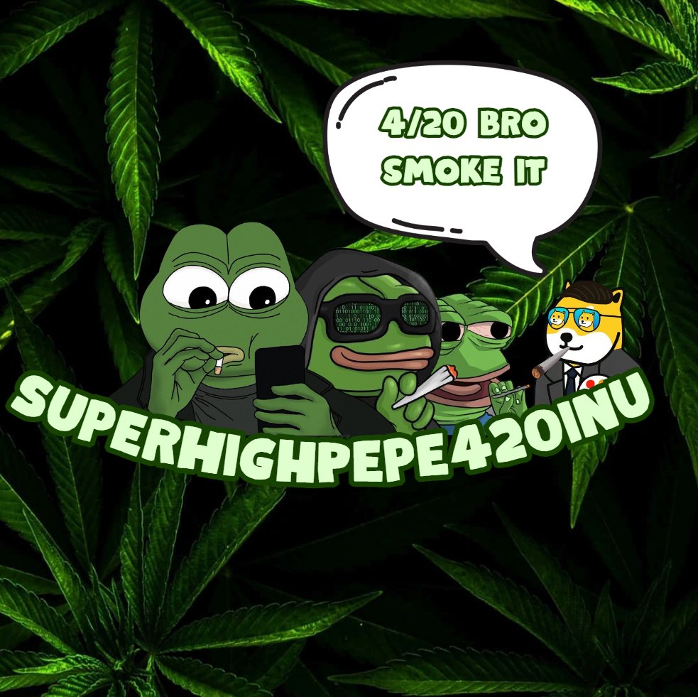 SHP420INU's tweet photo. @cb_doge "Doge Des High Ner" 🐸🚬 + 🐶🚬 = WIN

$DOGE + $PEPE = 420

#Cannabisculture #Cannabis #Smoke #Jonko #Blunt #ElonMusk #SnoopDogg https://t.co/PNcGpPfkJa
