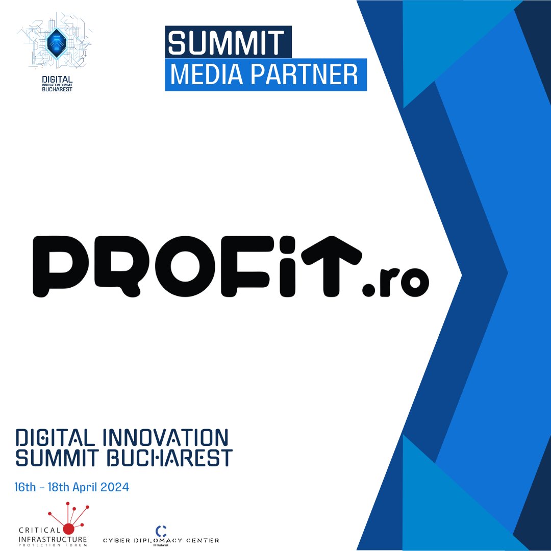 We are delighted to announce our partnership with Profit.ro during the Digital Innovation Summit Bucharest 2024 (#DISB), on April 16-18, 2024.

If you want to be a part of DISB as a participant or as a partner, email us at events@ici.ro.

#ICCD #CIPForum