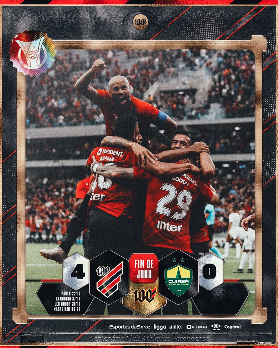 AthleticoPR's tweet photo. 🌪️ GOLEADA pra abrir os trabalhos no Brasileirão! 

🎥 https://t.co/eE01Xv42wM 
#Athletico #Brasileirão
