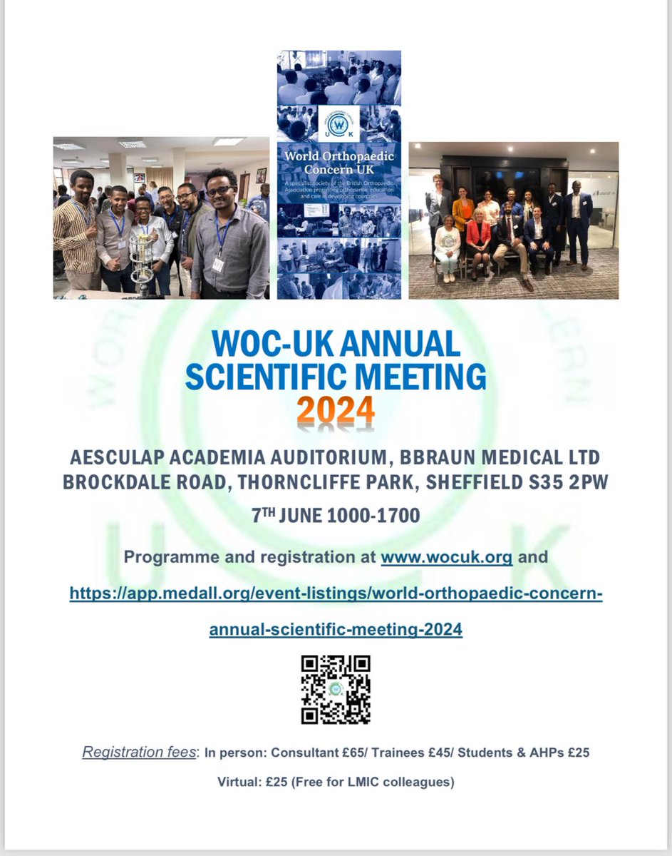 The 1958 Society (@58society) on Twitter photo Don’t forget to sign up to the annual conference of WOC-UK, the specialist society of BOA promoting orthopaedic education and care in developing countries!
Sheffield, 7th of June 2024 <a href="/ashtin37/">Ashtin Doorgakant</a> <a href="/Liverpool_Ortho/">Liverpool Orthopaedic and Trauma Service</a> <a href="/bota_uk/">BOTA</a> Don’t forget to sign up to the annual conference of WOC-UK, the specialist society of BOA promoting orthopaedic education and care in developing countries!
Sheffield, 7th of June 2024 <a href="/ashtin37/">Ashtin Doorgakant</a> <a href="/Liverpool_Ortho/">Liverpool Orthopaedic and Trauma Service</a> <a href="/bota_uk/">BOTA</a>