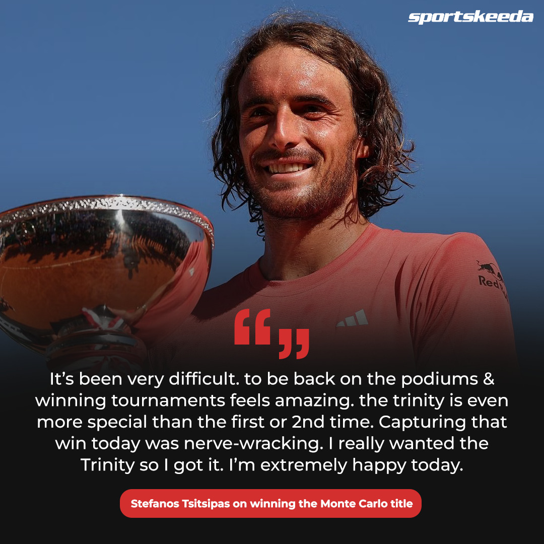 This is what winning the Monte Carlo title meant to Stefanos Tsitsipas! 🏆 #StefanosTsitsipas #RolexMonteCarloMasters